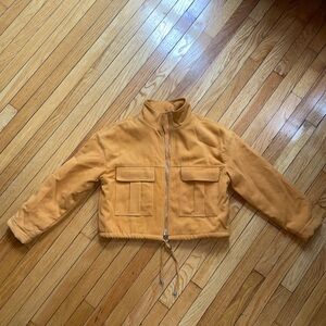 Elodie Mustard Coat, Cropped, Women’s Size Small